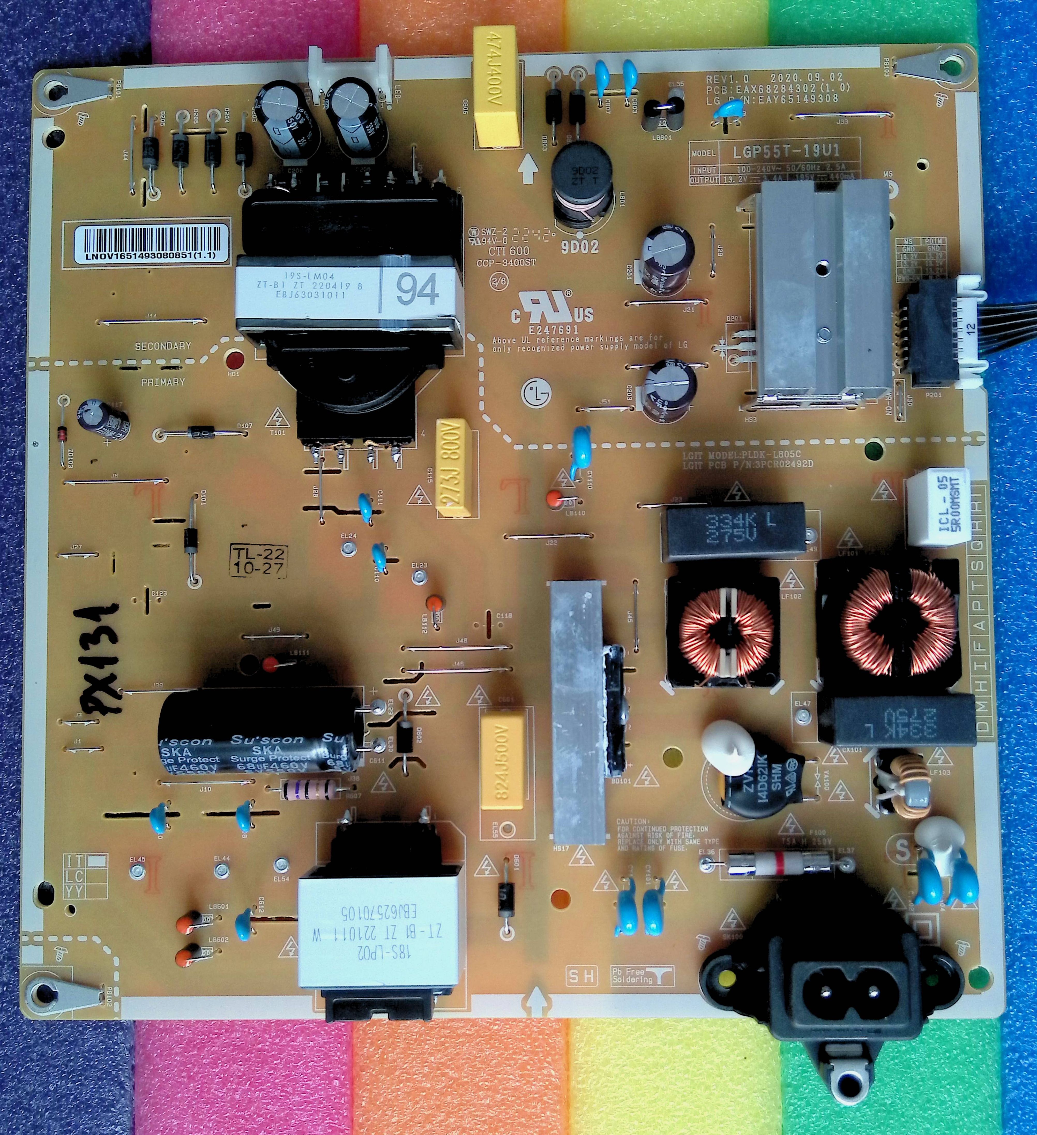 LGP55T-19U1 = EAX68284302 (1.0) = EAY65149308 = PLDK-L805C - pozitia PX131 PX155