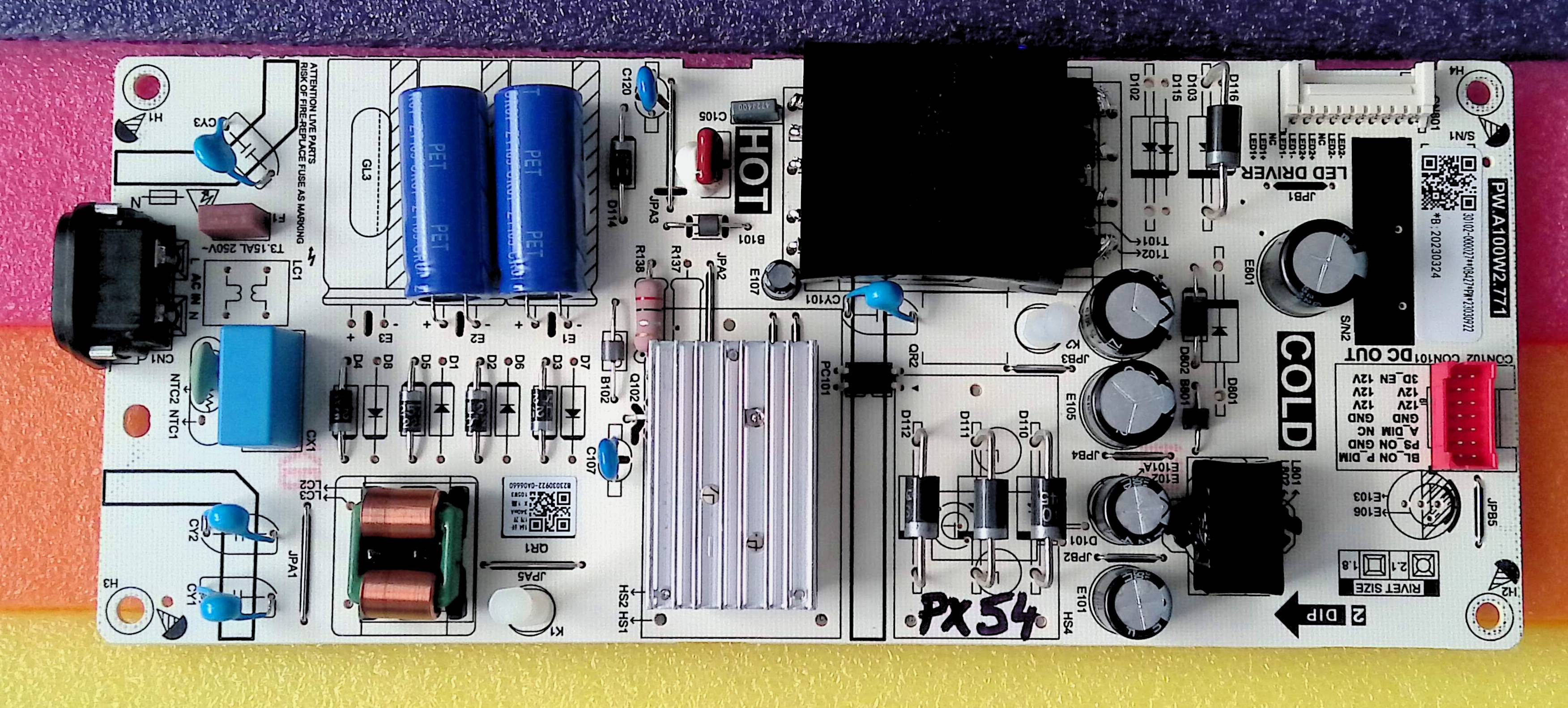 PW.A100W2.771 58" - pozitia PX154 PX704 PX824 PX825 PX829 GG21 GG31 GG176 GG931