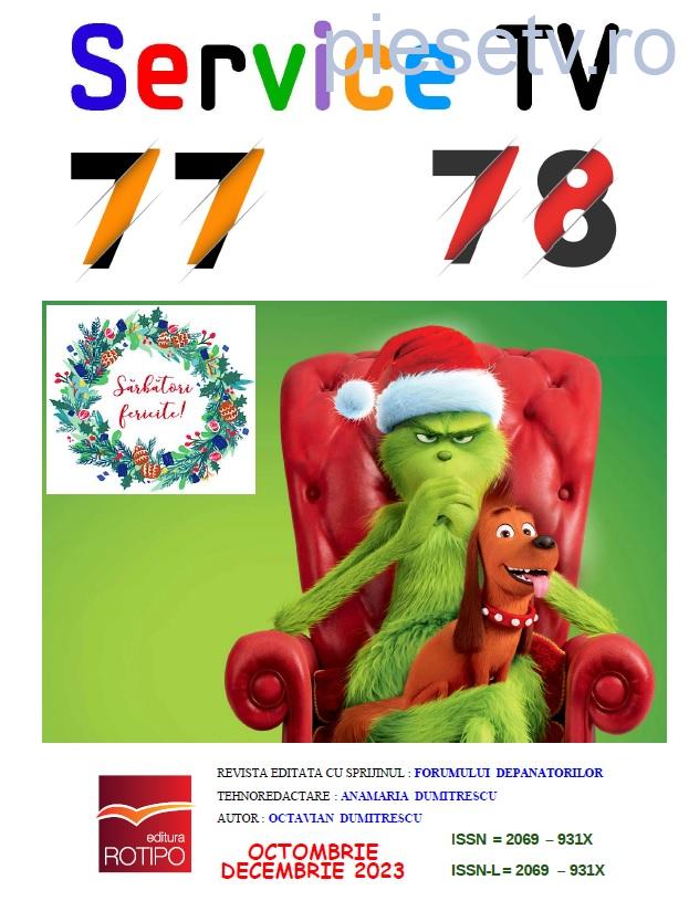                   SERVICE TV - Nr 77 / 78 - octombrie ~ decembrie 2023