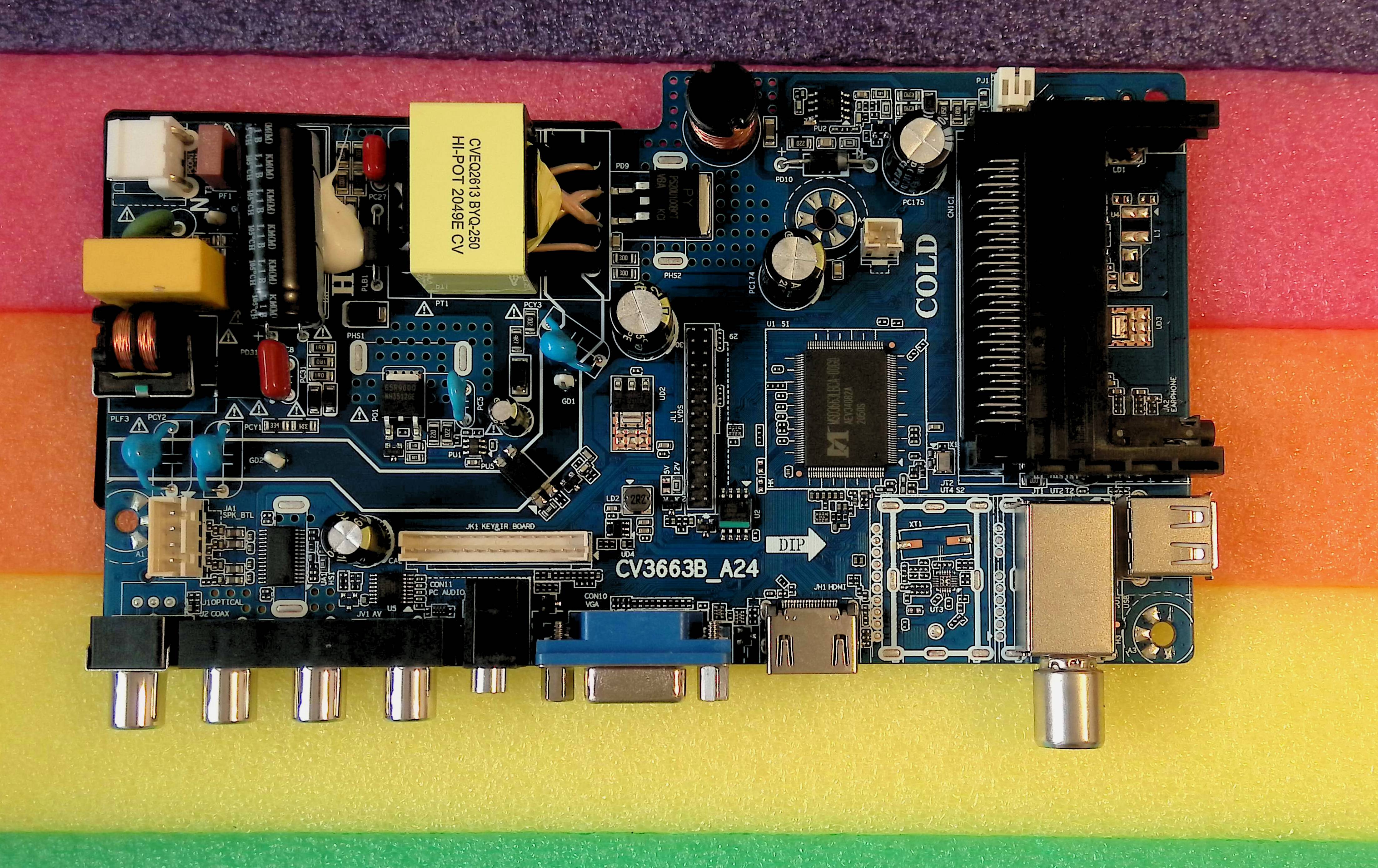 CV3663B_A24 ( ecran HD cu LVDS la 12V ) - pozitia MX23