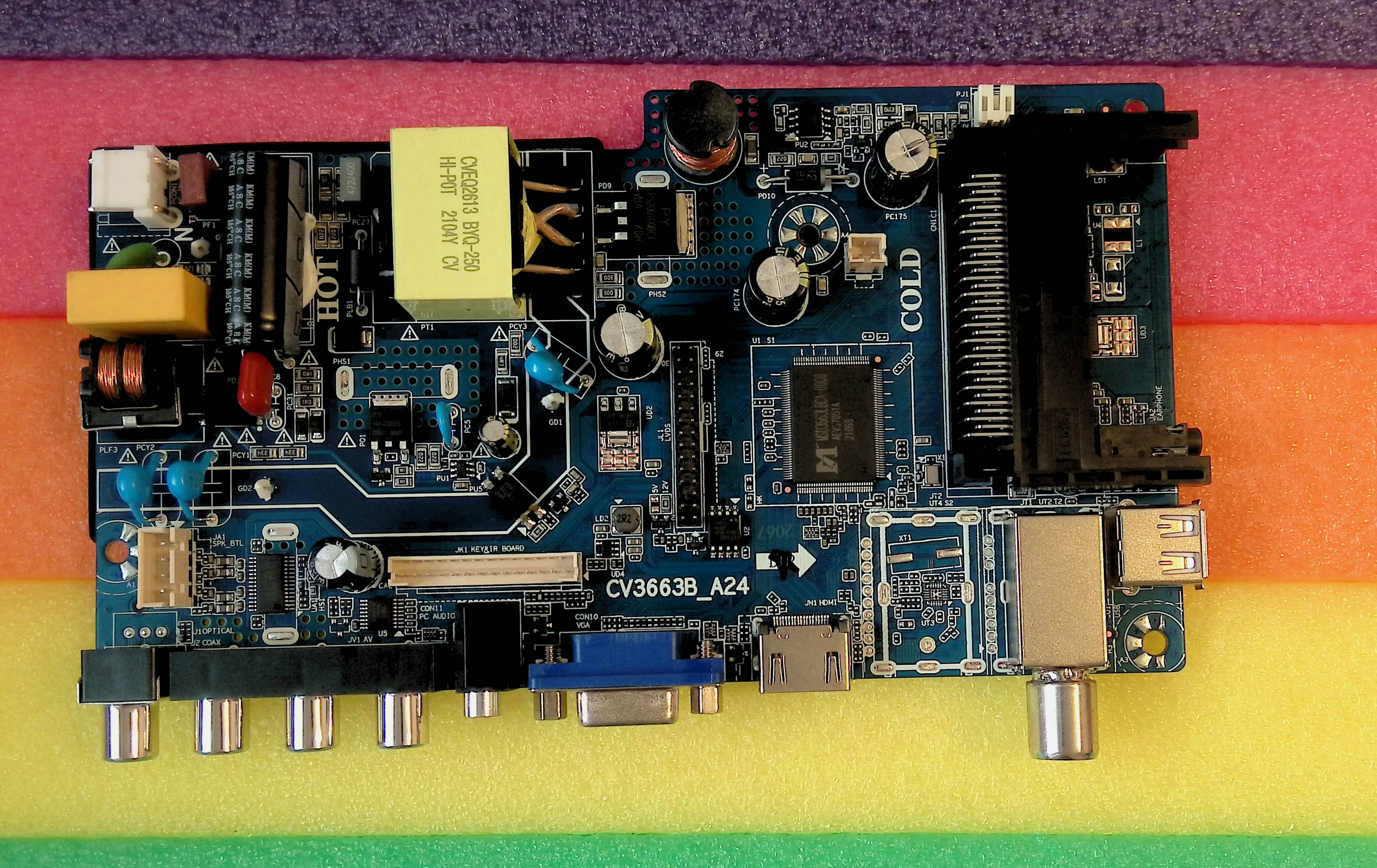 CV3663B_A24 ( ecran HD cu LVDS la 12V ) - pozitia MX24