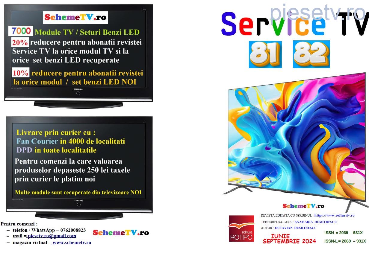                     SERVICE TV - Nr 81 / 82 - iunie ~ septembrie 2024