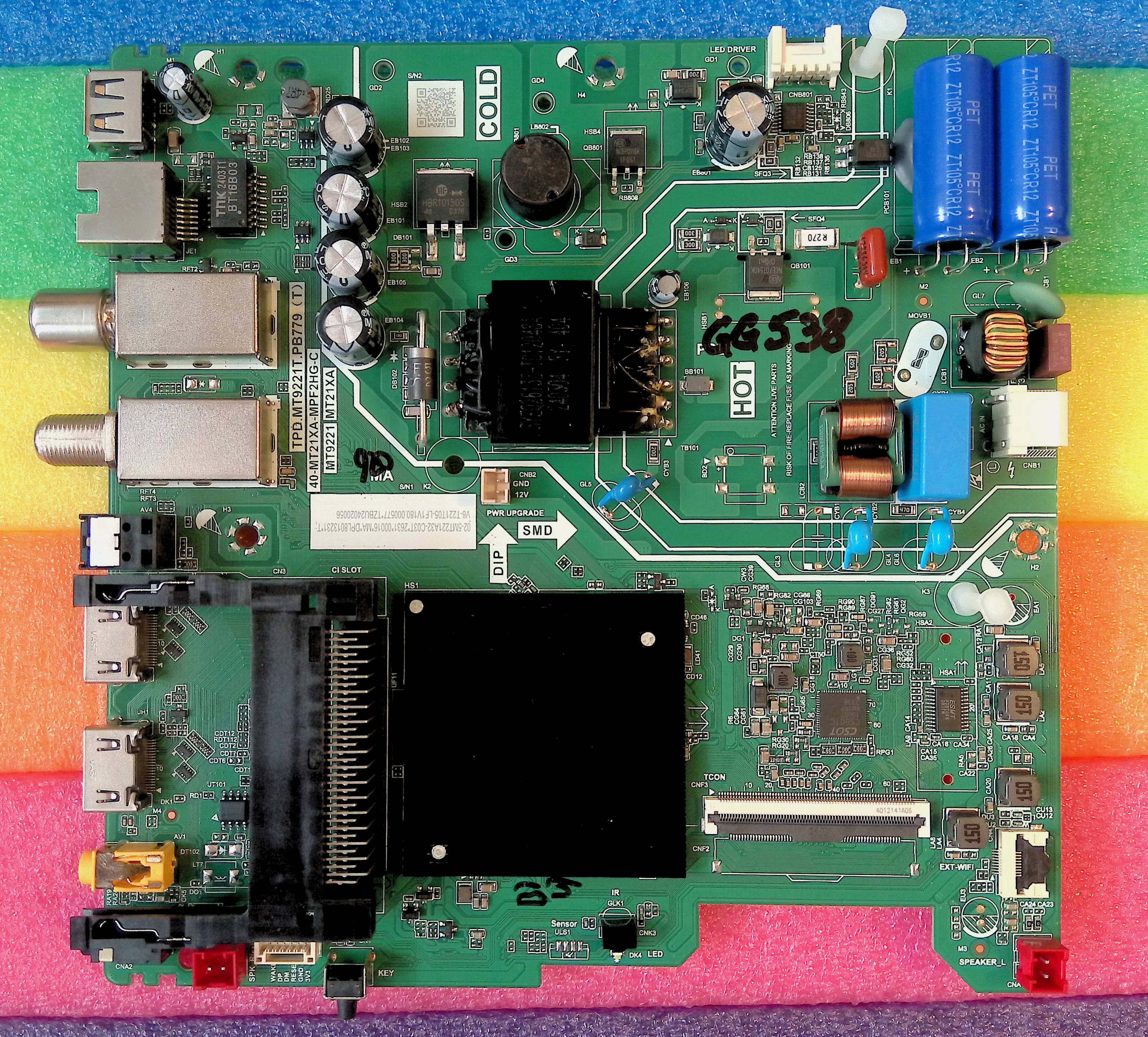 TPD.MT9221T.PB779 (T) 40-MT21XA-MPF2HG-C MT9221 MT21XA + W8ER2500 + B3LR151 + 0302 - pozitia GG726