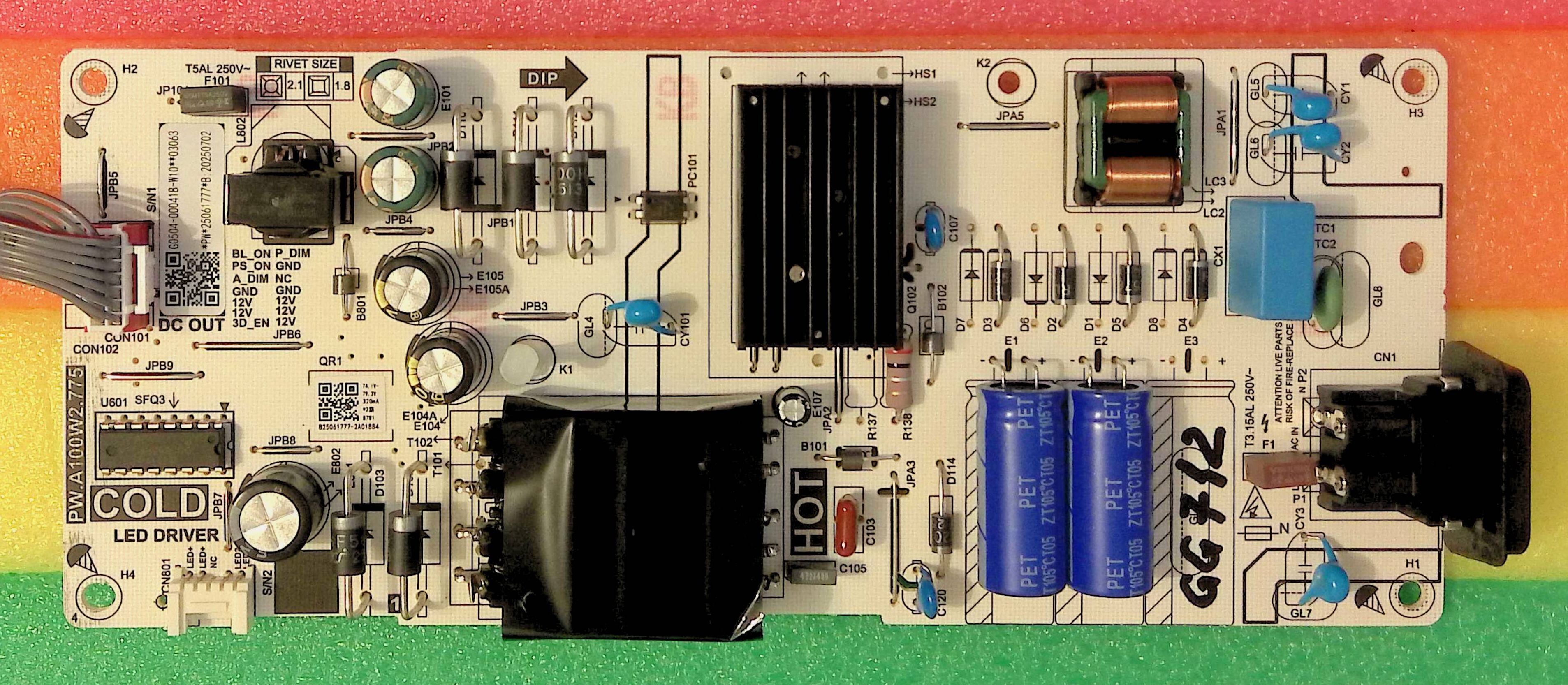 PW.A100W2.775 43" - pozitia GG709 GG710 GG712