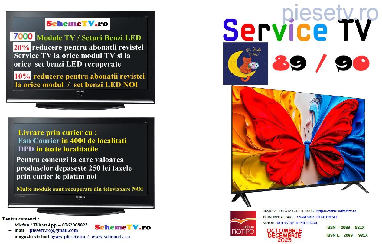                         SERVICE TV - Nr 89 / 90 - octombrie~decembrie 2025