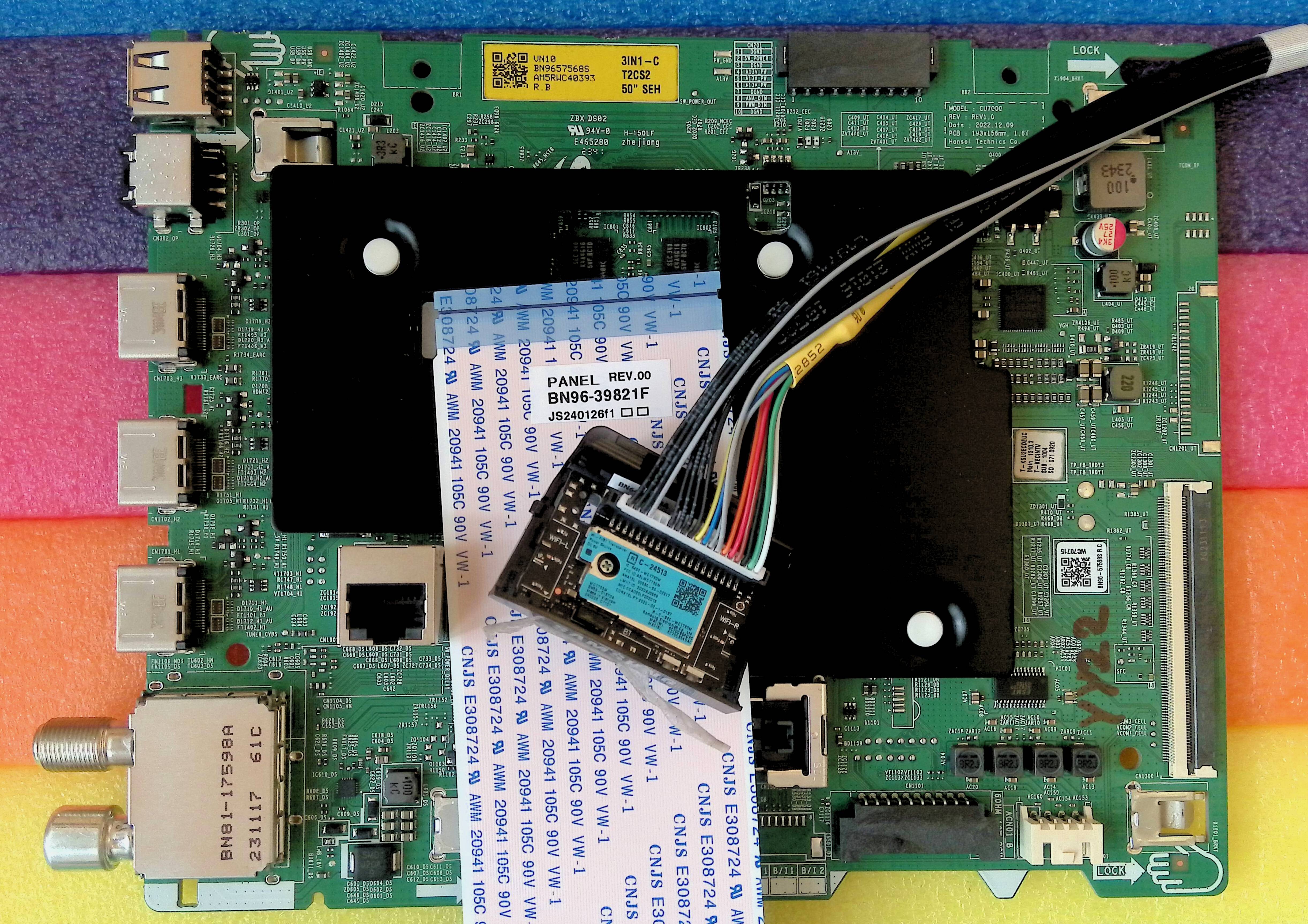 BN9657568S = CU7000 REV1.0 + BN59-01370A WCT733M + BN96-39821F - pozitia YY22