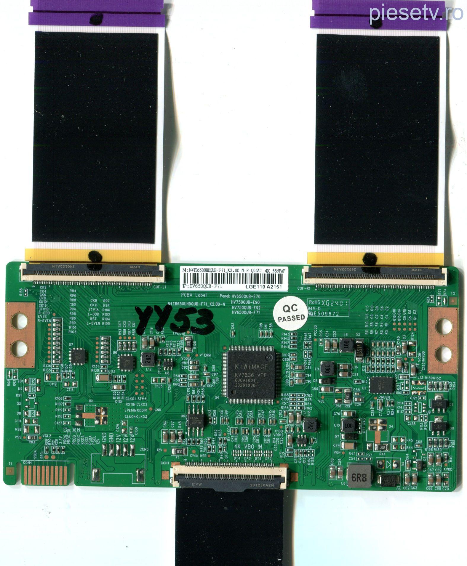 HV650QUB-F71 N4TB650UHDQUB-F71_K2.0D-N - pozitia YY53