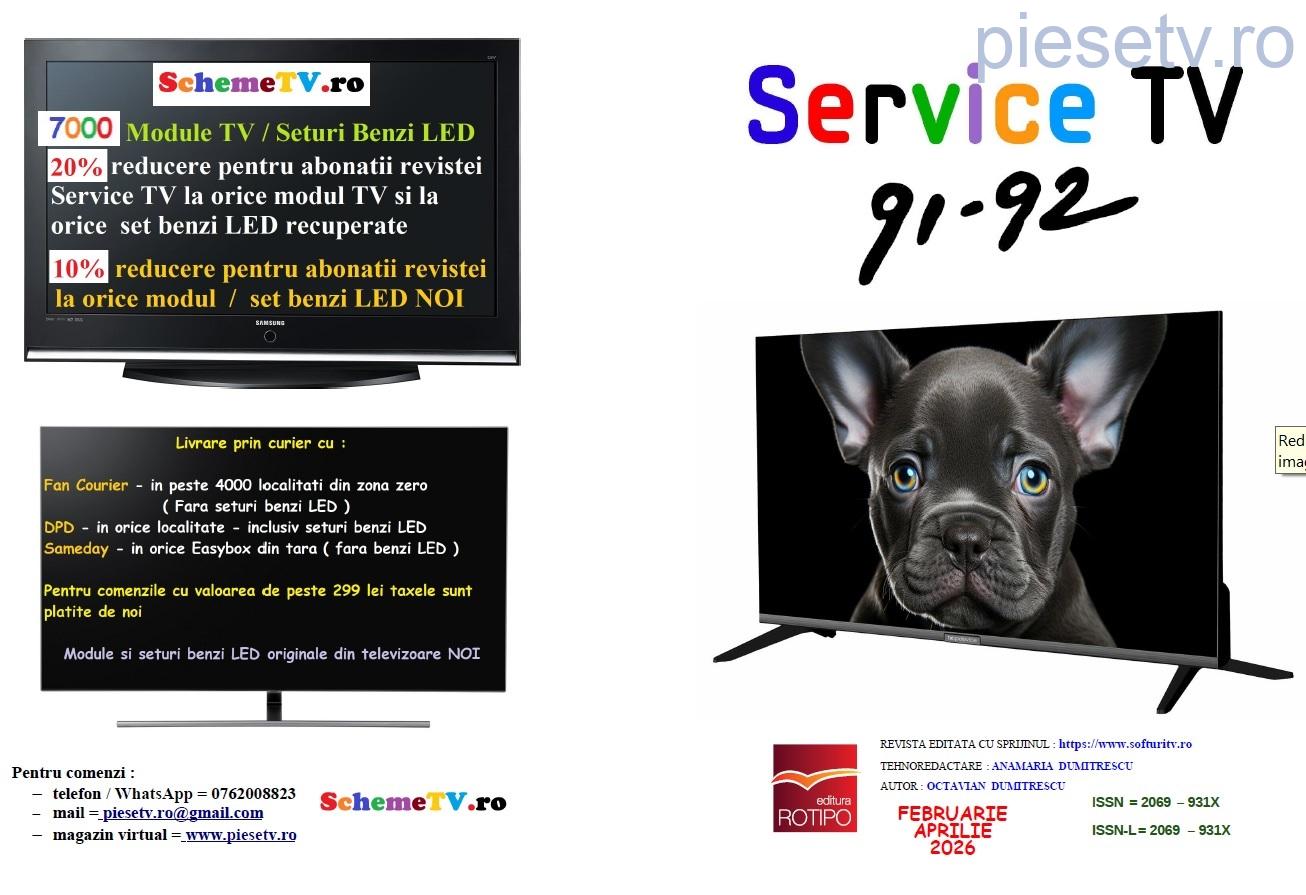                          SERVICE TV - Nr 91 / 92 - februarie ~ aprilie 2026