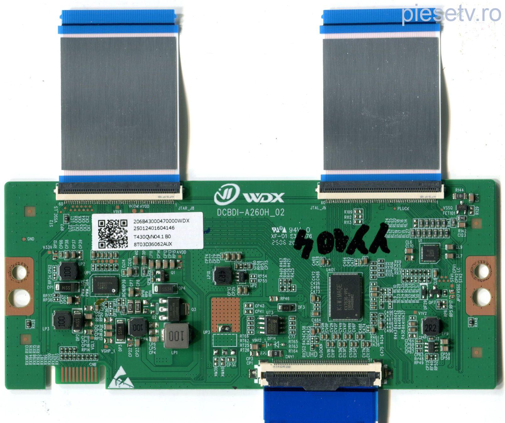 WDX DCBDI-A260H_02 T430QVN04.1 B0 - pozitia YY104