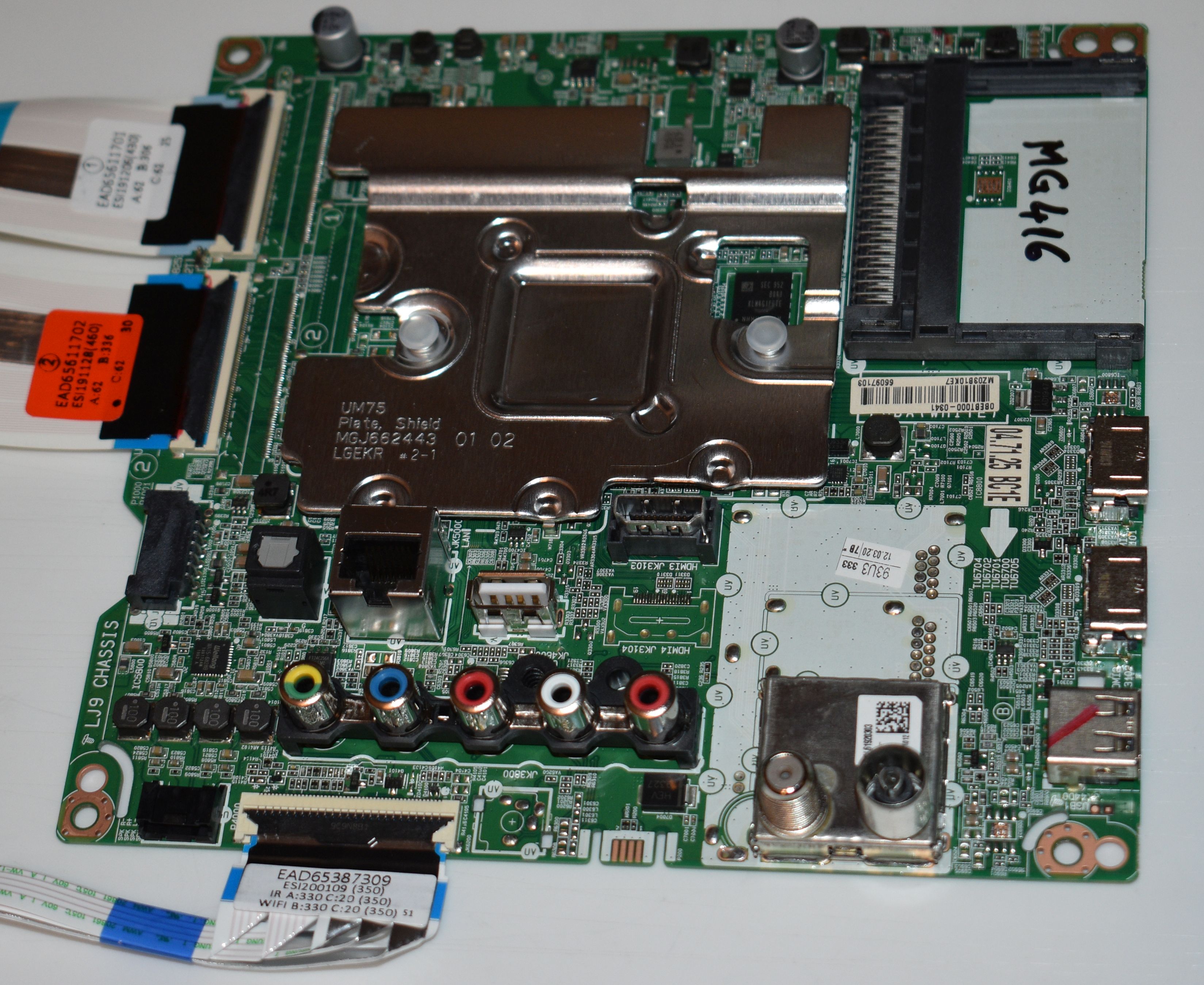EBT66097103 = LJ9 CHASSIS EAX68253605(1.1) - pozitia MG416 MG421