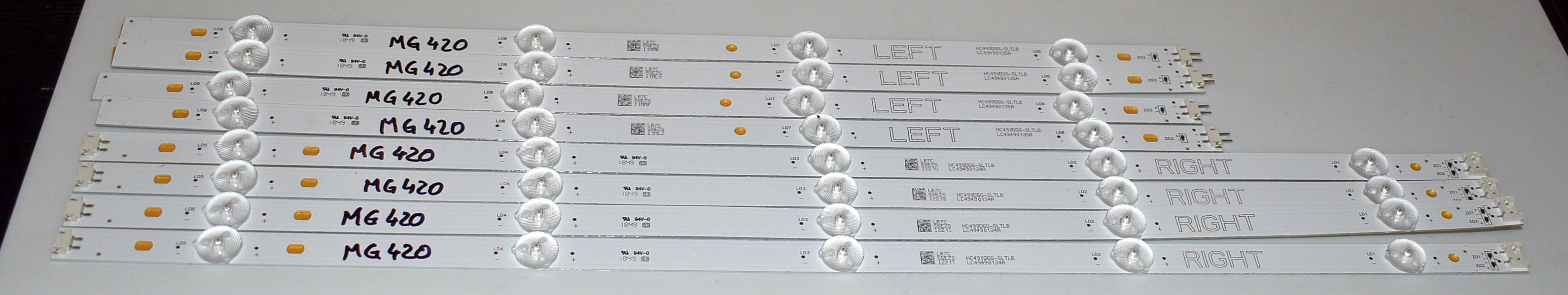 LEFT HC490DGG-SLTLB = LC49490135A + RIGHT LC49490134A - pozitia MG420