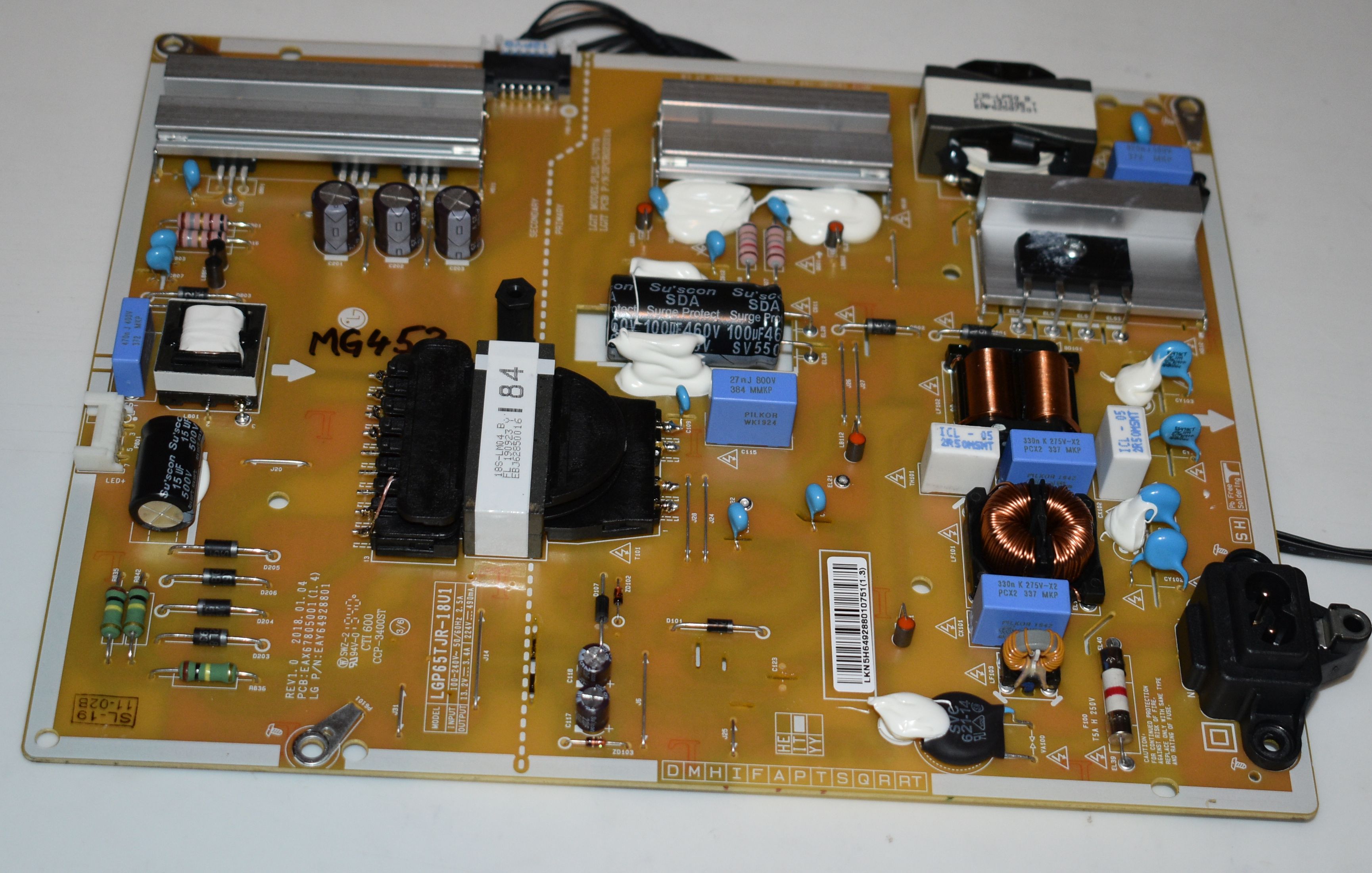LGP65TJR-18U1 = EAX67805001 (1.5) = EAY64928801 - pozitia MG453 MG454