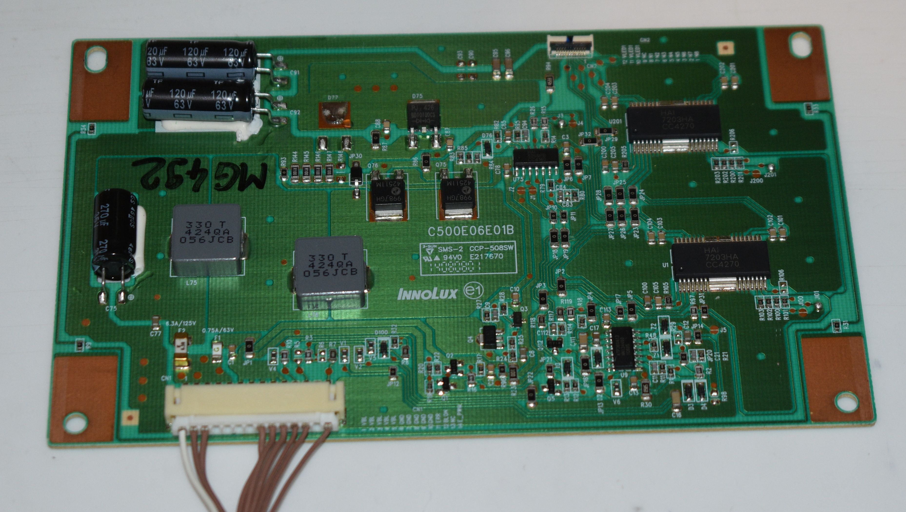 Innolux C500E06E01B - pozitia MG492-UK MG493-UK MG494-UK MG498-UK
