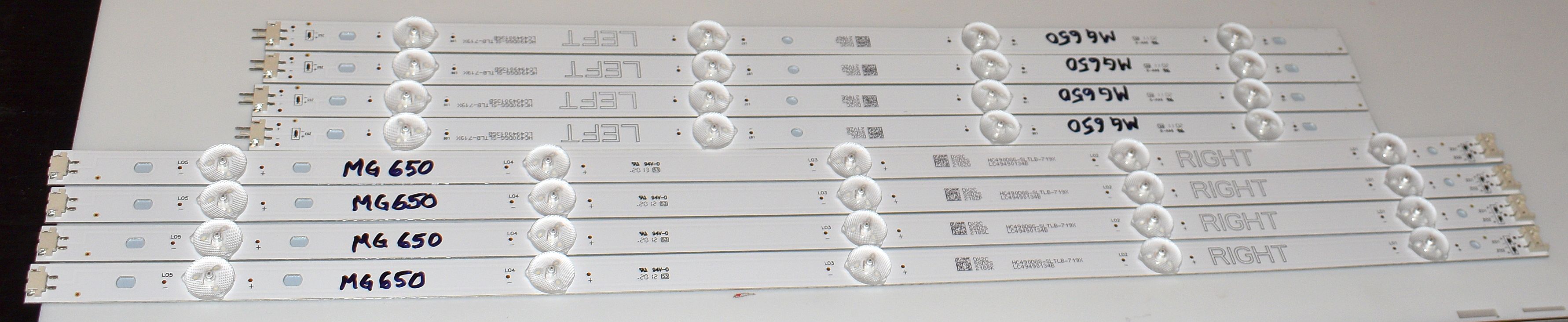 HC490DGG-SLTLB-719X LC49490135B + HC490DGG-SLTLB-719X LC49490134B pozitia MG650