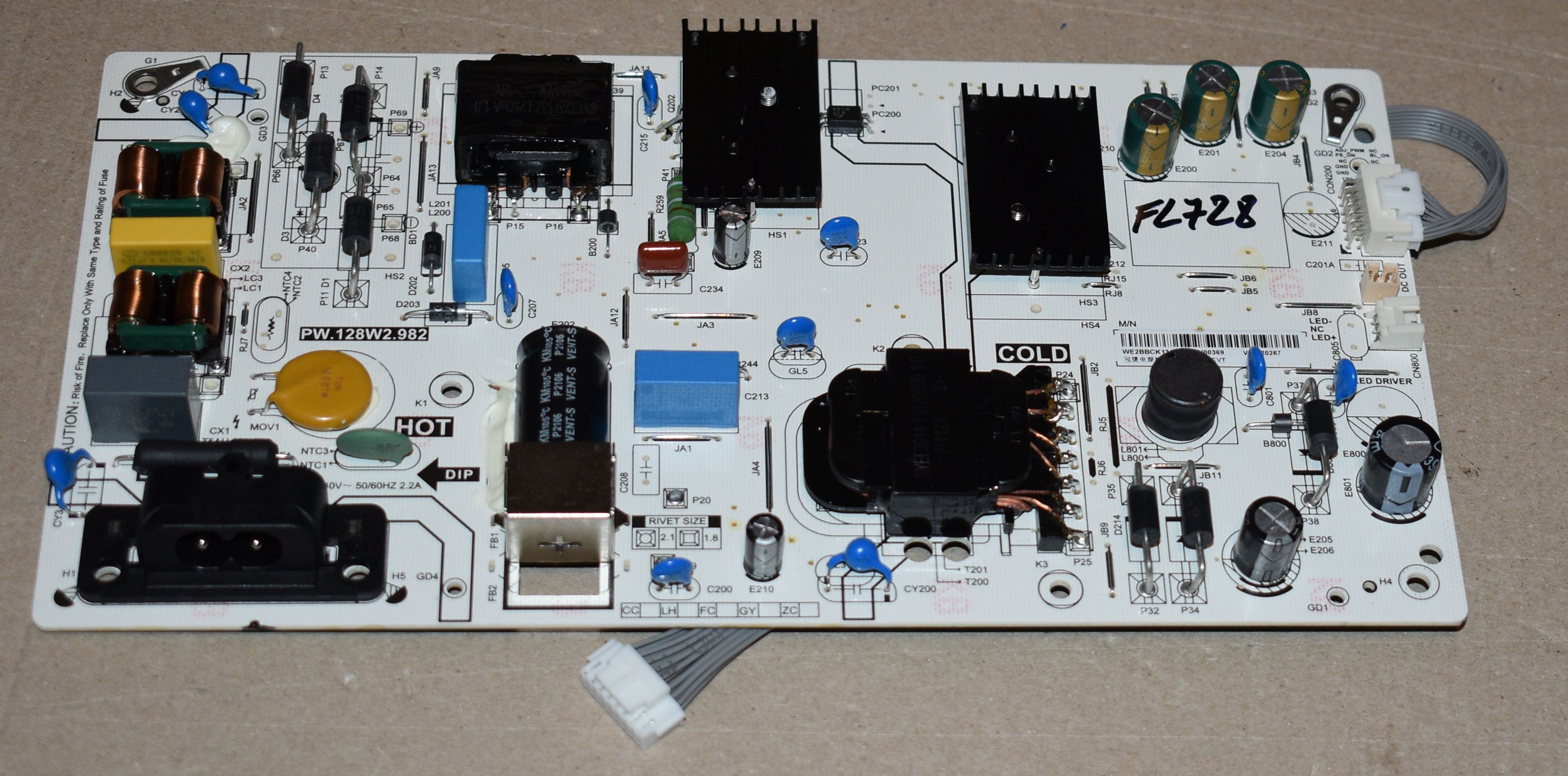 PW.128W2.982 43" - pozitia FL728