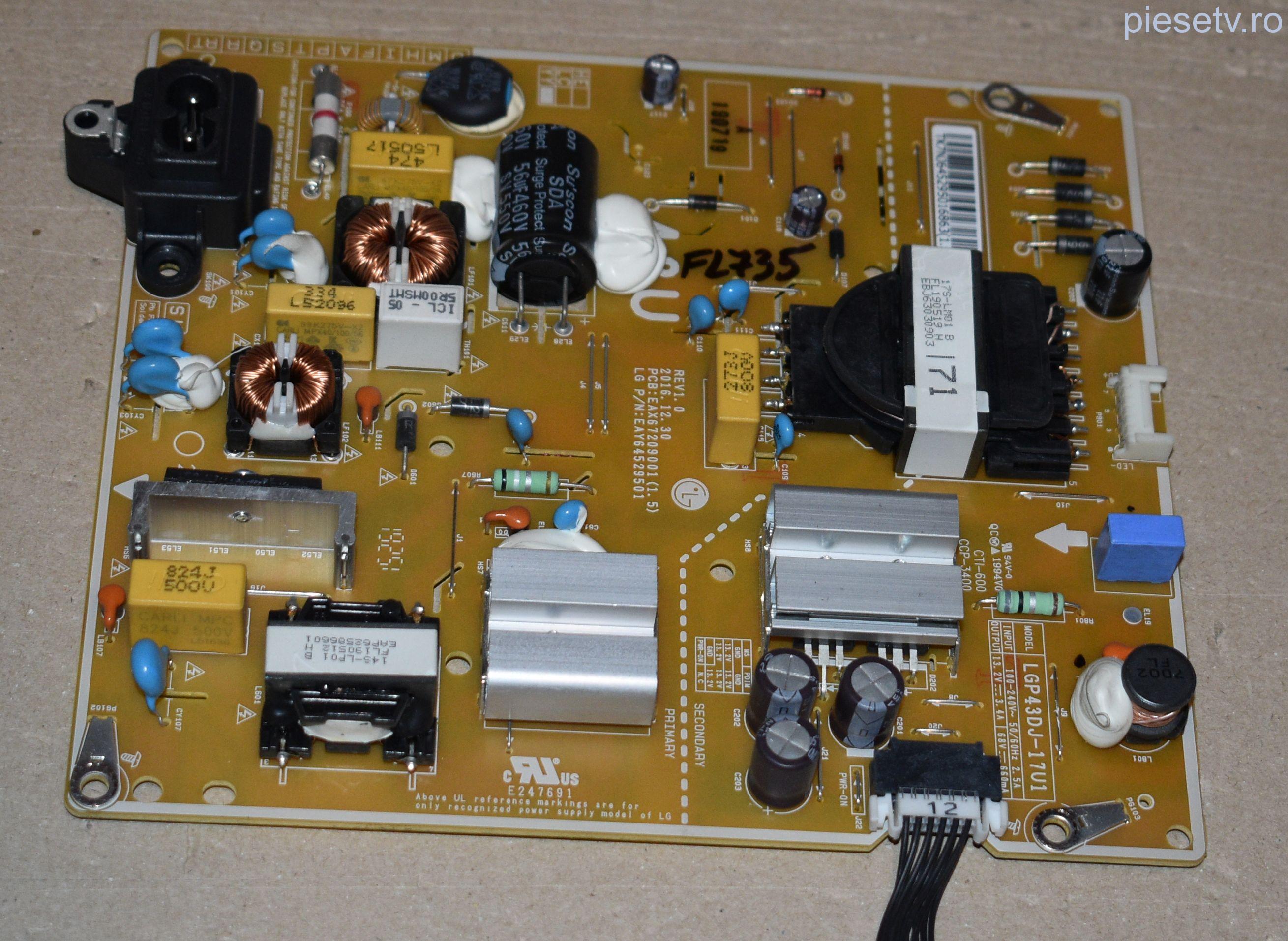 LGP43DJ-17U1 = EAX67209001 (1.5) = EAY64529501 - pozitia FL852