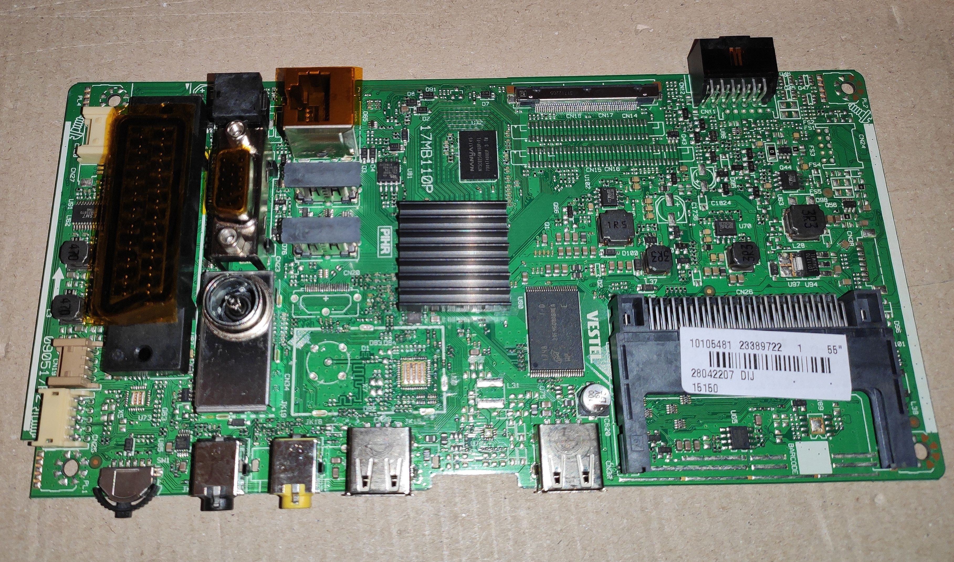 17MB110P SMART conector alimentare mic conector LVDS FHD metalic LG pozitia GB32