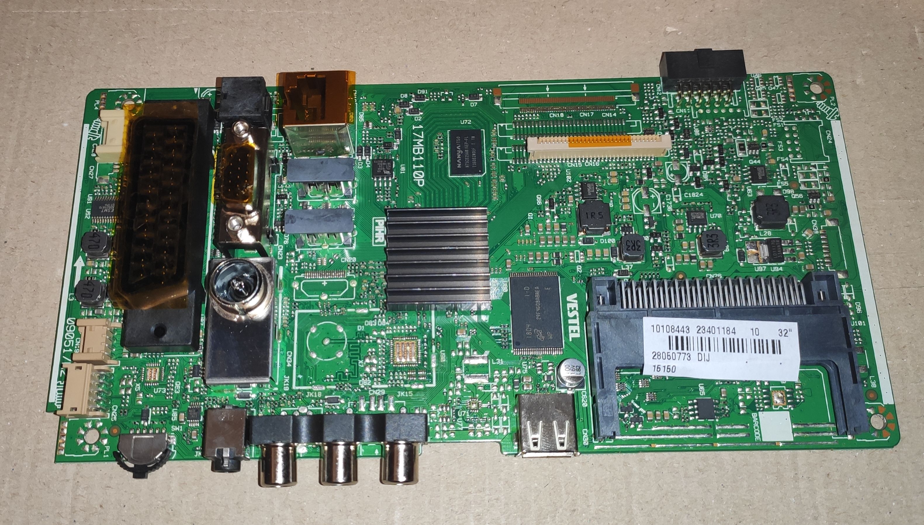 17MB110P SMART conector alimentare mic , conector LVDS HD tip LG - pozitia GB46