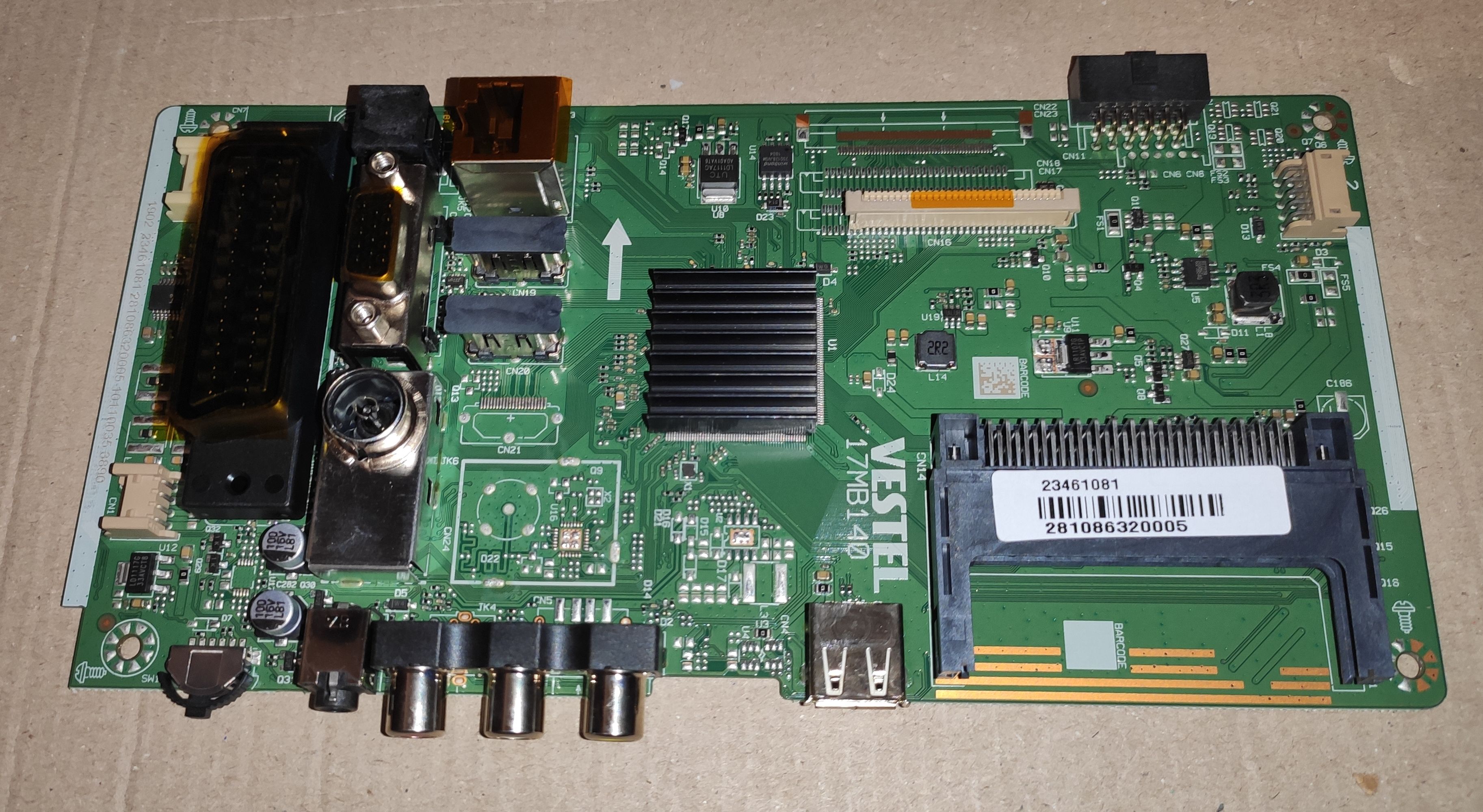 17MB140 conector alimentare mic , conector LVDS HD tip LG - pozitia GB61
