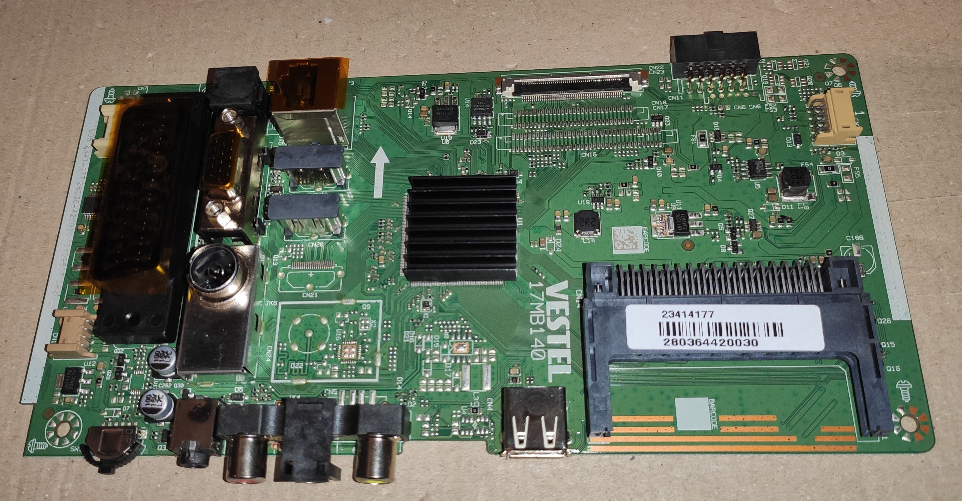 17MB140 - conector LVDS FHD clapeta - pozitia GB60
