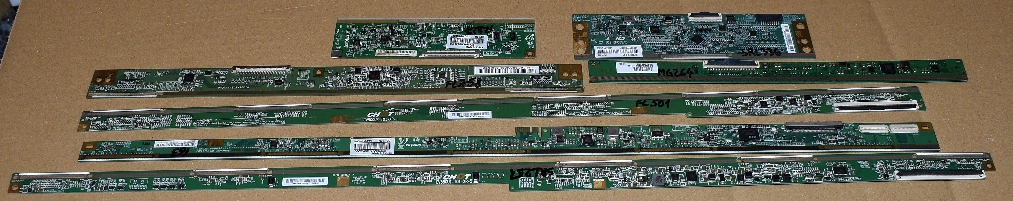 7 module TCON atasate de ecran - pentru piese - pozitia PCB15