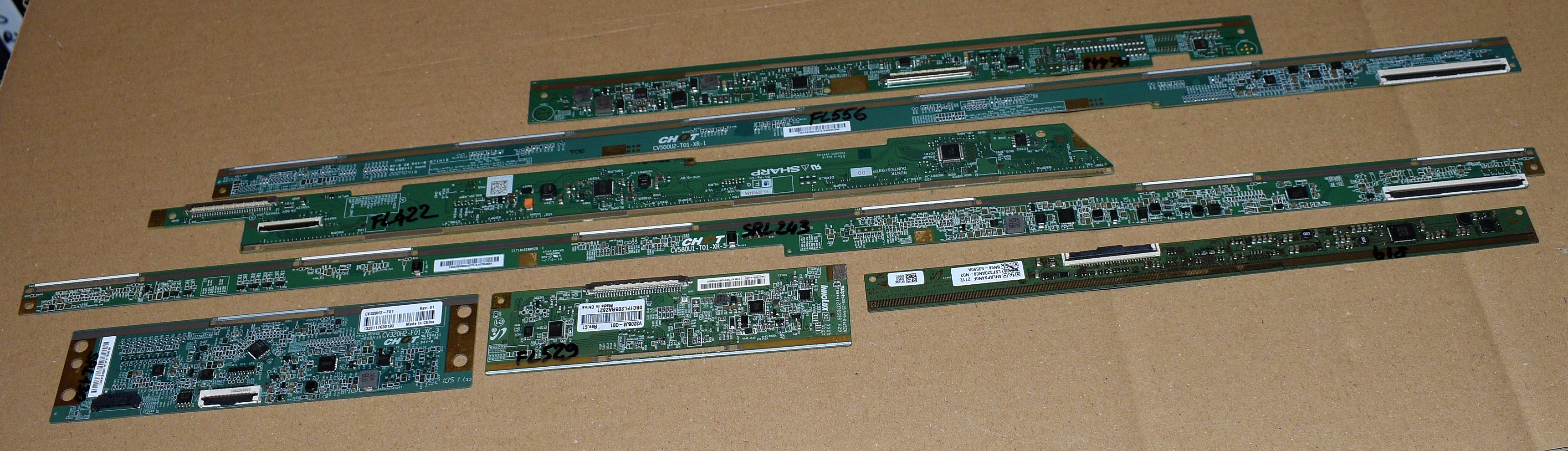 7 module TCON atasate de ecran - pentru piese - pozitia PCB17